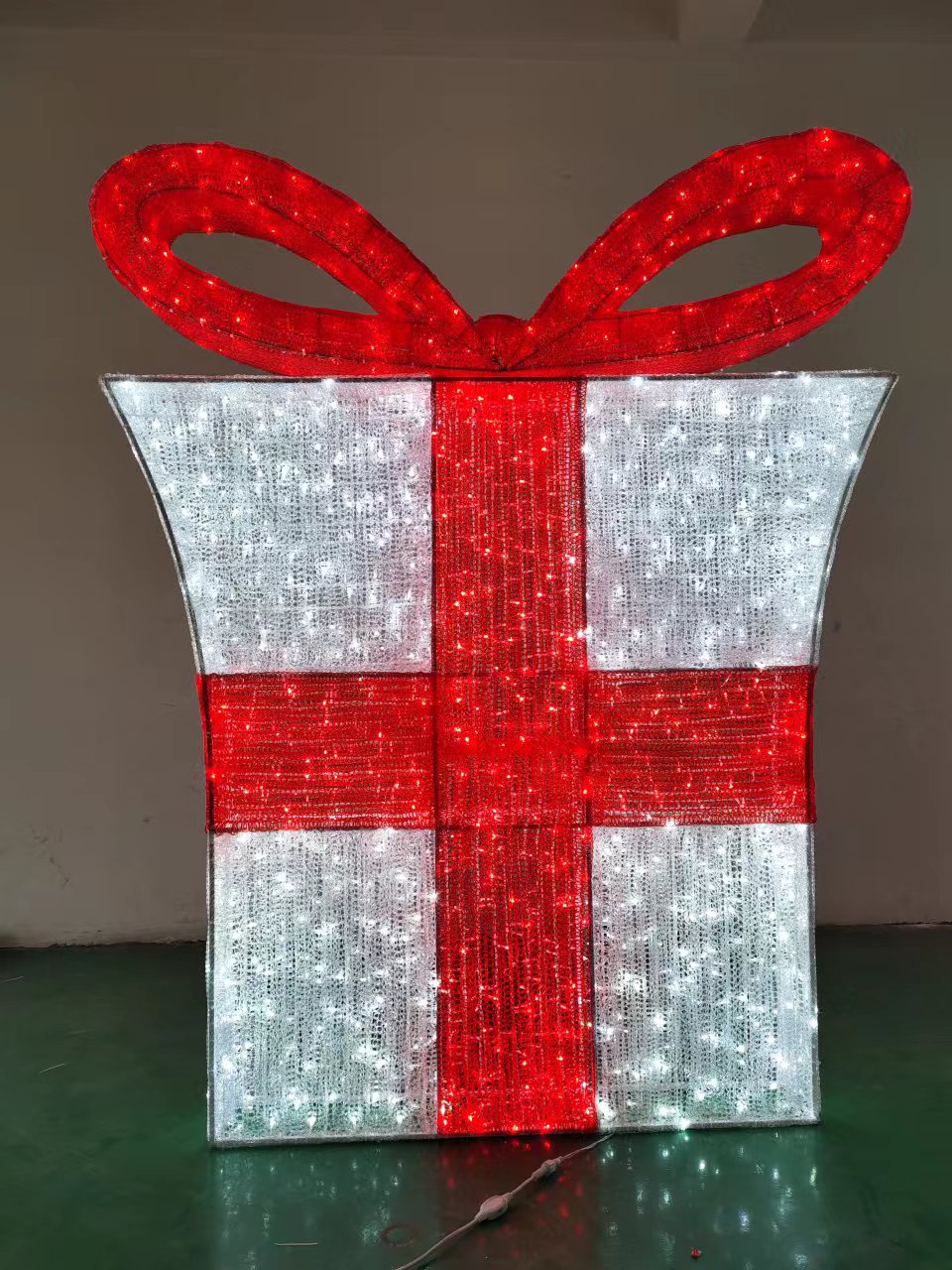 Decoración navideña tipo regalo